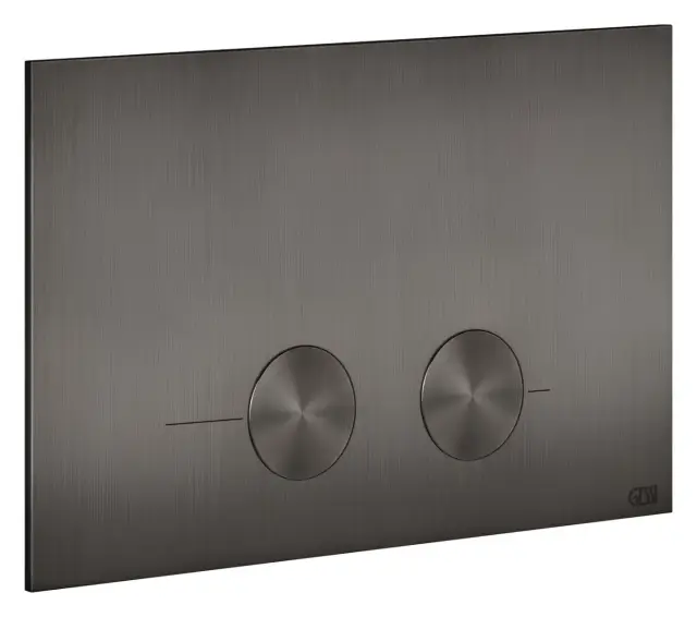 Клавиши смыва Gessi, для унитаза, к инсталляции Geberit (Geberit Sigma 8 и Geberit Sigma 12), цвет Black Metal Brushed PVD