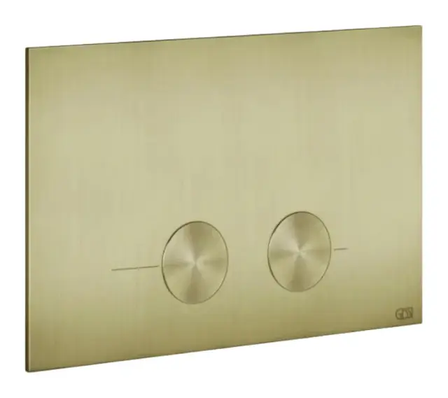 Клавиша смыва Gessi Total Look, для Geberit Sigma 8 и 12, цвет Brushed Brass PVD