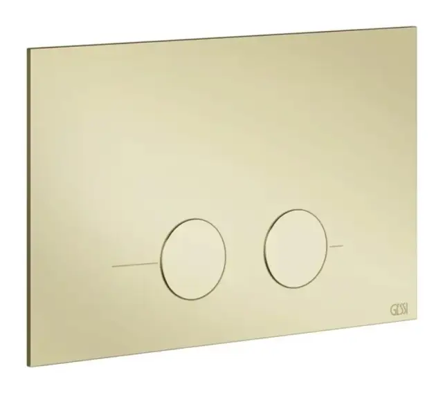 Клавиши смыва Gessi, для унитаза, к инсталляции Geberit (Geberit Sigma 8 и Geberit Sigma 12), цвет Brass PVD