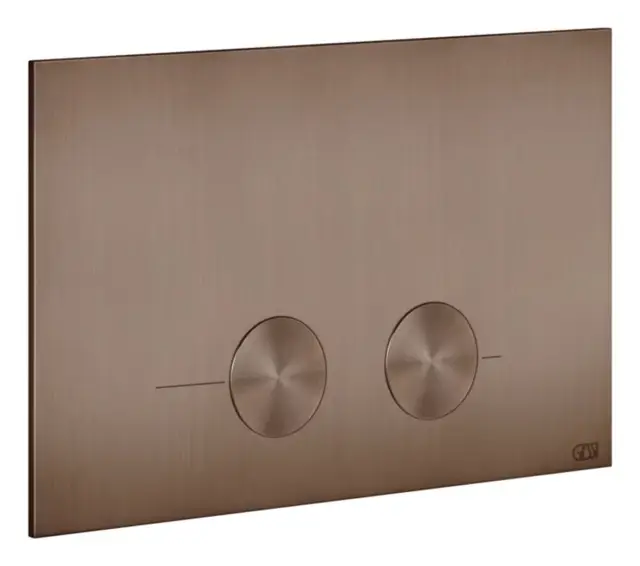 Клавиши смыва Gessi, для унитаза, к инсталляции Geberit (Geberit Sigma 8 и Geberit Sigma 12), цвет Copper Brushed PVD
