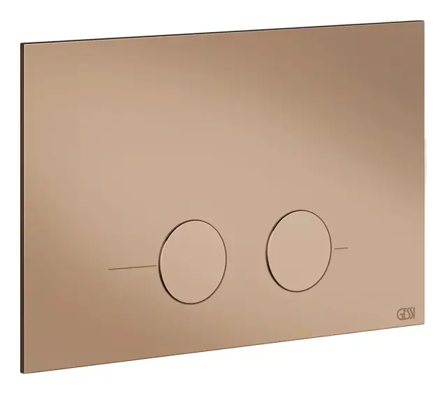 Клавиши смыва Gessi, для унитаза, к инсталляции Geberit (Geberit Sigma 8 и Geberit Sigma 12), цвет Copper PVD