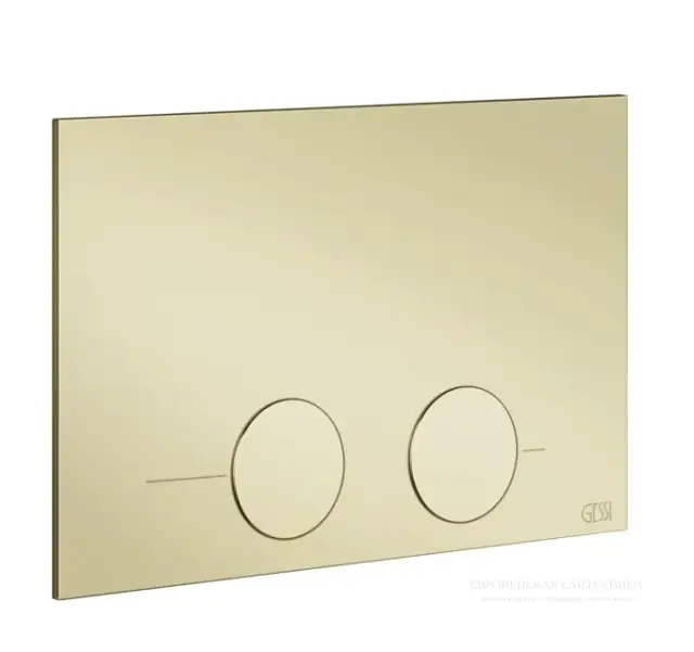 Клавиша смыва Gessi Origini, для инсталляции Tece (TeceProfil, TeceBox), 215х145х5 мм, цвет Brass PVD