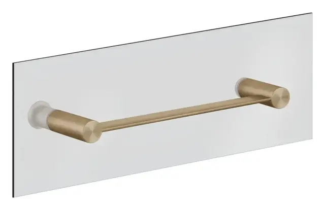 Полотенцедержатель Gessi316, 300 мм, для крепления на стекло, цвет Warm Bronze Brushed PVD