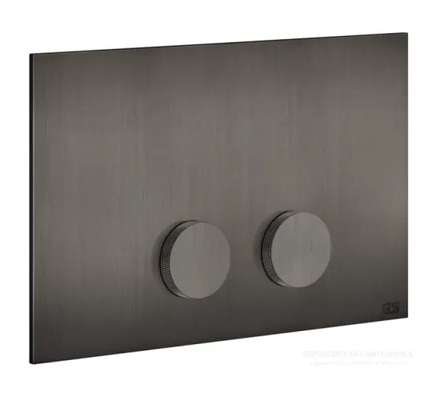 Панель смыва Gessi Anello, для встраиваемого смывного бачка Geberit, цвет Black Metal Brushed PVD