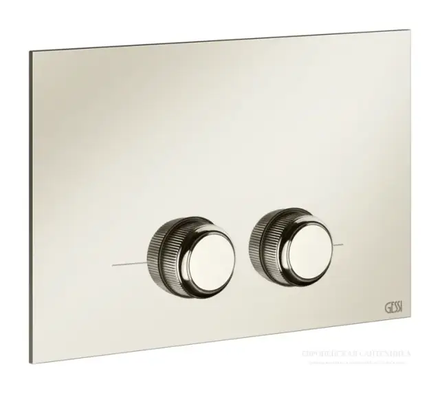 Клавиши смыва Gessi Venti20, совместимость с Geberit Sigma 8 и Sigma 12, цвет Nickel PVD