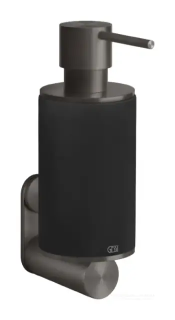Дозатор Gessi 316, настенный, Ø75хh218 мм, цвет Black/Black Metal Brushed PVD