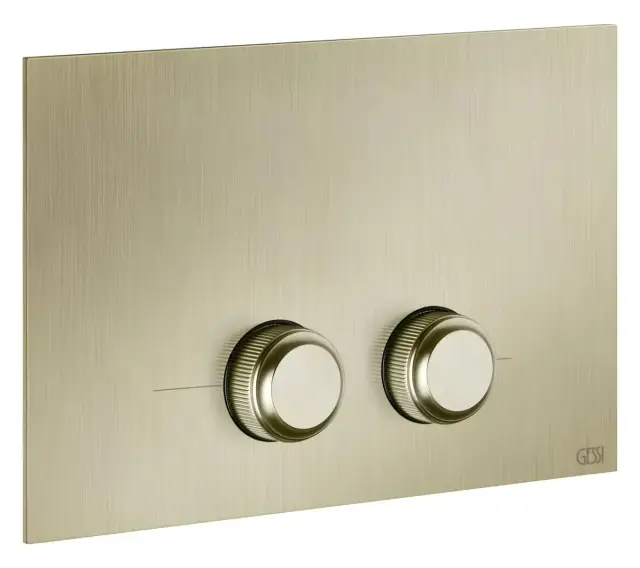 Клавиши смыва Gessi Venti20, для унитаза, к инсталляции Geberit (Geberit Sigma 8 и Geberit Sigma 12), цвет Brushed Brass PVD