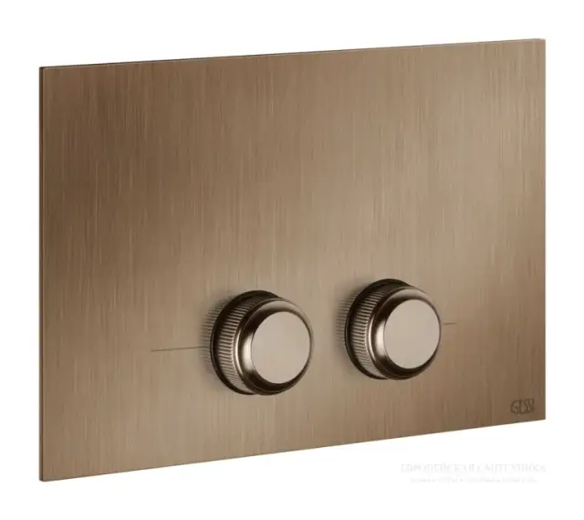 Клавиши смыва Gessi Venti20, совместимость с Geberit Sigma 8 и Sigma 12, цвет Copper Brushed PVD