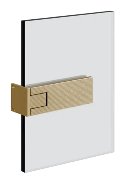 Петля стена-стекло Gessi Diamanto, для душевого ограждения, максимальная ширина - 1000 мм, цвет Brushed Brass PVD