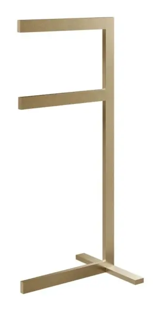 Cтойка-полотенцедержатель Gessi Rettangolo, h800 мм, напольная, цвет Warm Bronze Brushed PVD