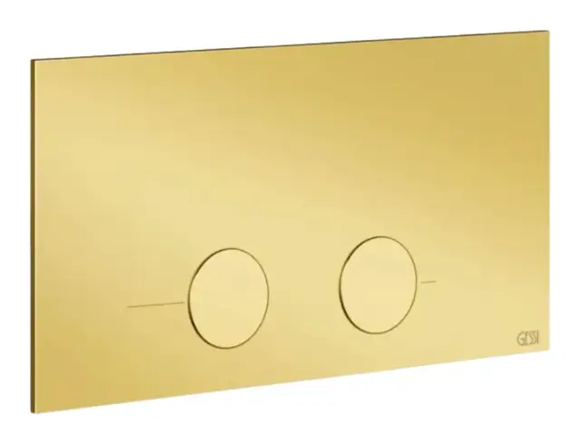 Клавиша смыва Gessi Total Look, для Viega 1H, 2H, 2L, цвет Gold PVD