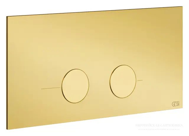 Панель смыва Gessi Total Look для унитаза, цвет Gold PVD