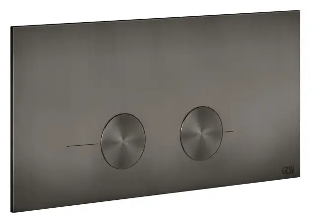 Клавиши смыва Gessi, для унитаза, к инсталляции Viega (Viega Prevista Pure, Viega Prevista Dry), цвет Black Metal Brushed PVD