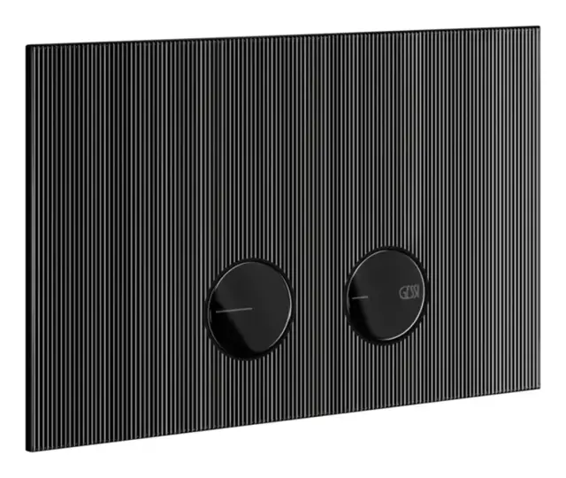 Клавиши смыва Gessi с панелью Rigato, для унитаза, к инсталляции Geberit (Geberit Sigma 8 и Geberit Sigma 12), цвет Black Metal PVD