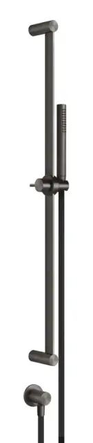 Штанга Gessi316, настенная, с душевой лейкой h828, цвет Black Metal Brushed PVD