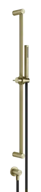 Штанга Gessi316, настенная, с душевой лейкой, цвет Brass Brushed PVD