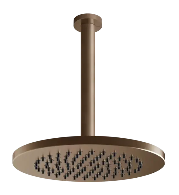 Верхний душ Gessi316, потолочной, поворотный с шарниром, Ø218 мм, цвет Copper Brushed PVD