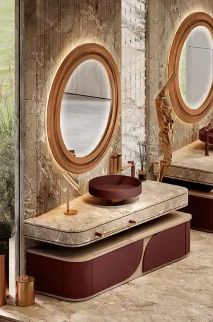 Круглое зеркало Gessi Riflessioni Shantung 56803
