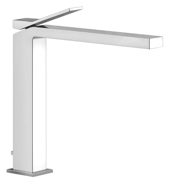 Cмеситель для раковины Gessi Rettangolo K, высокий, с донным клапаном, цвет Chrome