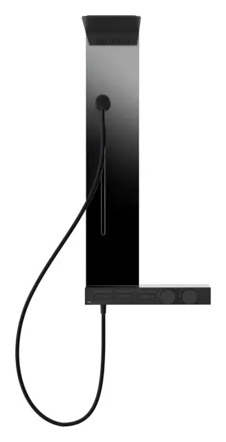 Душевая панель с термостатом Gessi Hi-Fi, до 3-х функций одновременно, цвет Matte Black