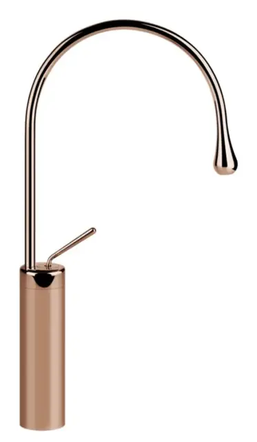 Cмеситель для раковины Gessi Goccia h523 мм, со средним изливом, без донного клапана, цвет Copper GHRC