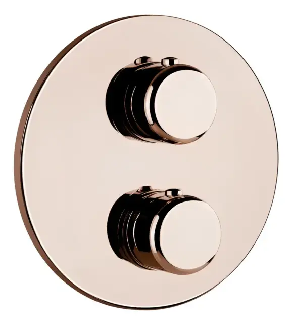 Термостат Gessi Goccia, с переключателем на 3 выхода, внешняя часть, цвет Copper GHRC