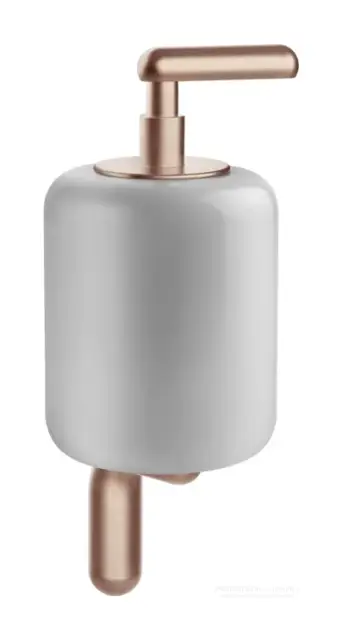 Дозатор Gessi Goccia, настенный, цвет White/Copper Brushed GHRC