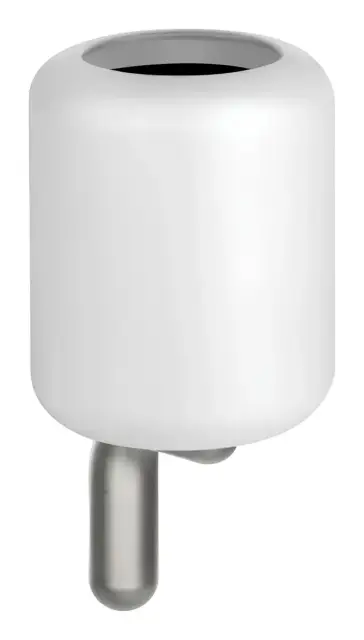 Стакан Gessi Goccia, настенный, цвет White/Chrome Brushed