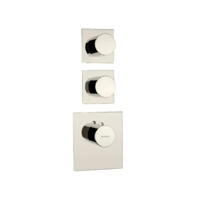 Bossini Oki Смеситель для ванны/душа, настенный, термостатический, цвет: Brushed Nickel