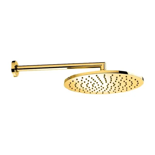 Bossini Cosmo Верхний душ Ø28см., настенный, 1 режим, цвет: Brushed Gold PVD
