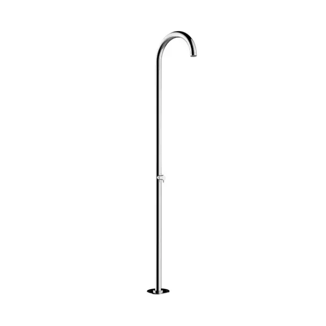Bossini Mont Blanc Душевая колонна из стали INOX, верхний душ 54см с подкл. в пол с встроенной частью, цвет: хром