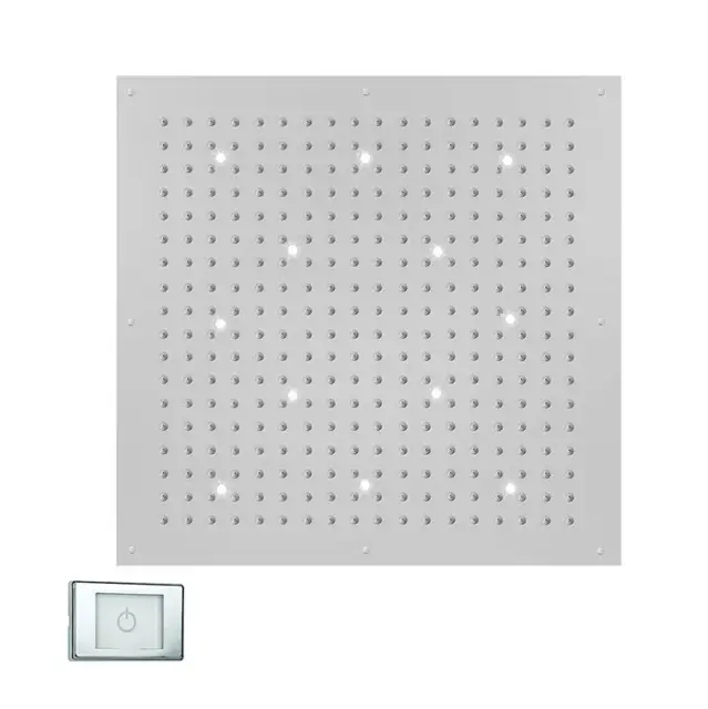BOSSINI DREAM-XL CUBE Верхний душ 1000 x 1000 мм, с 12 LED (белый), блок питания/управления, цвет: хром