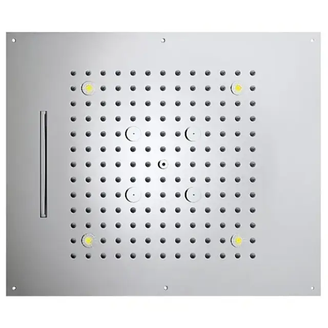 BOSSINI DREAM/3 Верхний душ 570 x 470 мм, 3 режима (дождь, каскад, туман), с 4 LED RGB, блок питания/управления, Cromoterapia, цвет: хром