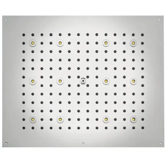 BOSSINI DREAM-RECTANGULAR Верхний душ 570x470 мм, с 12 LED RGB, блок питания/управления, Cromoterapia, цвет: белый матовый
