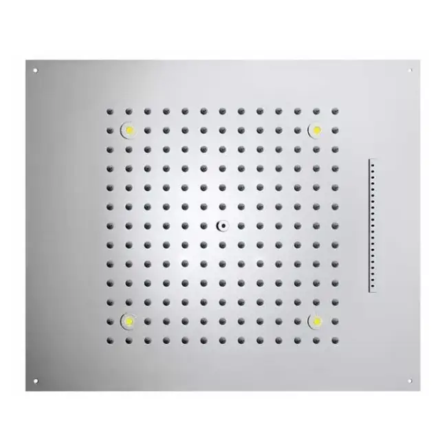BOSSINI DREAM/2 Верхний душ 570 x 470 мм, с 4 LED RGB, 2 режима (дождь, водопад) блок питания/управления, Cromoterapia, цвет: хром