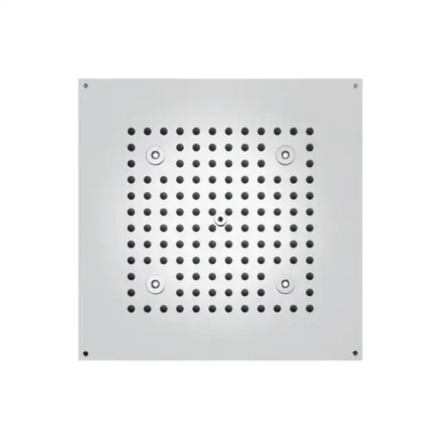 BOSSINI DREAM-CUBE Верхний душ 470 x 370 мм с 4 LED RGB, блок питания/управления, Cromoterapia, гибкая подводка, цвет: хром