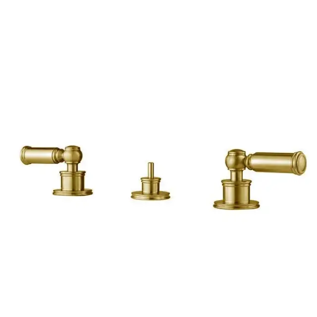 Bossini Liberty Смеситель для биде на 3 отверстия с заглушкой 1”1/4, цвет: золото