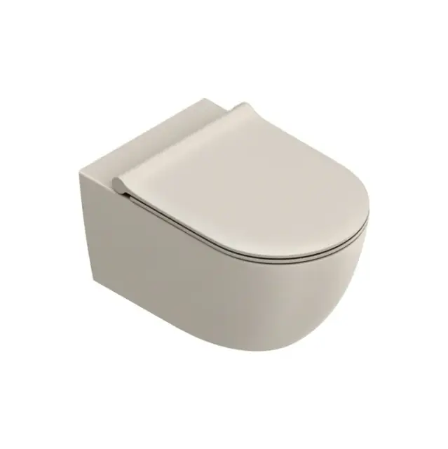 Catalano Sfera Унитаз подвесной 55x35см, безободковый, смыв Tornado, покрытие Twinglaze+, цвет: Sabbia Satinato