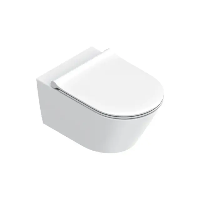 Catalano Zero Унитаз подвесной 55x35см, безободковый, смыв Silentech 3.0, покрытие Cataglaze+, цвет: белый матовый