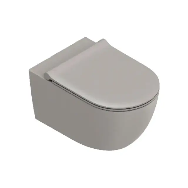 Catalano Sfera Унитаз подвесной 55x35см, безободковый, смыв Tornado, покрытие Cataglaze+, цвет: Tortora satinato