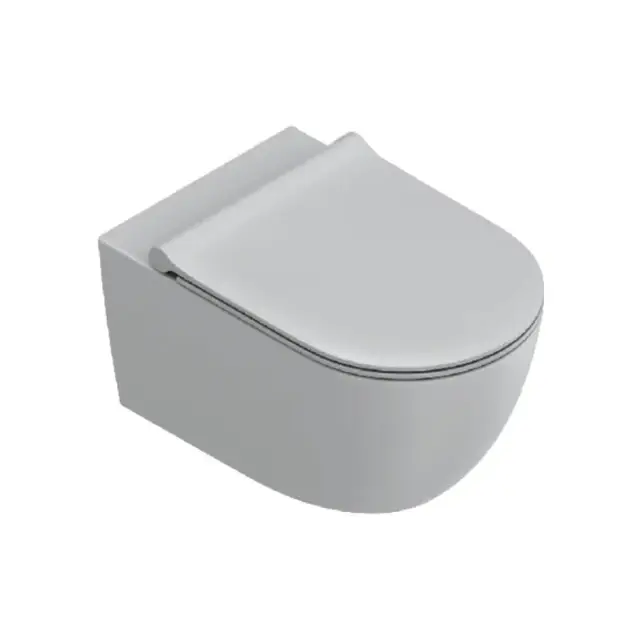 Catalano Sfera Унитаз подвесной 55x35см, безободковый, смыв Tornado, покрытие Cataglaze+, цвет: Cemento satinato