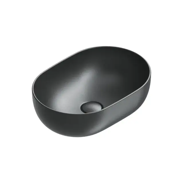 Catalano Sfera Раковина 50x35см накладная, без отв., цвет: черный матовый