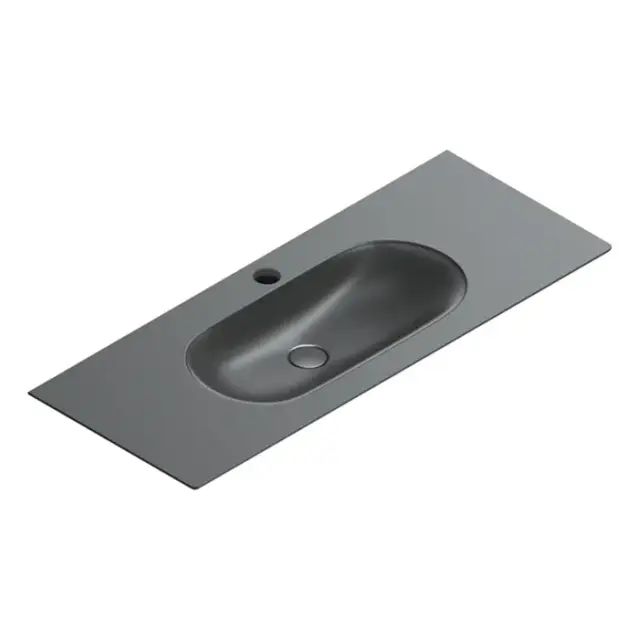 Catalano Sfera Раковина консоль 125x50см, с 1 отв., цвет: черный матовый