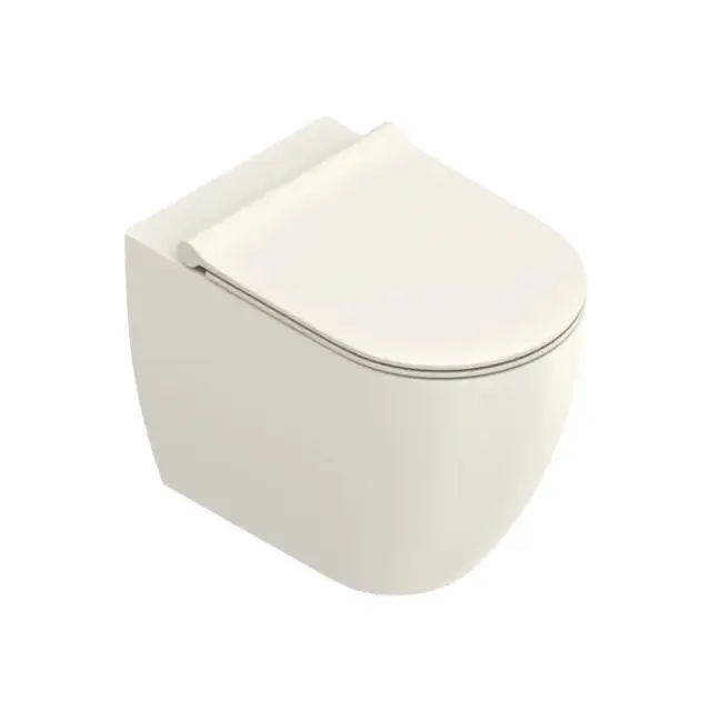 Catalano Sfera Унитаз напольный 54x35см, безободковый, смыв Tornado, покрытие Twinglaze+, цвет: Lino Satinato