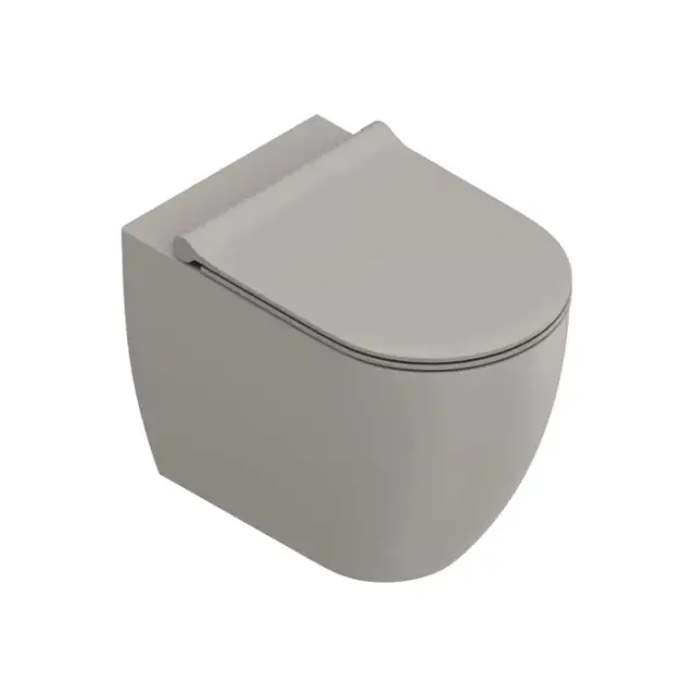 Catalano Sfera Унитаз напольный 54x35см, безободковый, смыв Tornado, покрытие Twinglaze+, цвет: Tortora Satinato