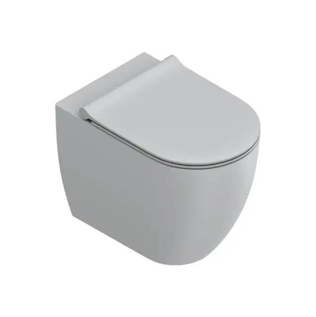 Catalano Sfera Унитаз напольный 54x35см, безободковый, смыв Tornado, покрытие Twinglaze+, цвет: Cemento Satinato