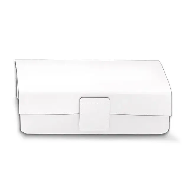 Decor Walther Nappa UTBD Коробка универсальная, с крышкой, натуральная кожа, цвет: белый