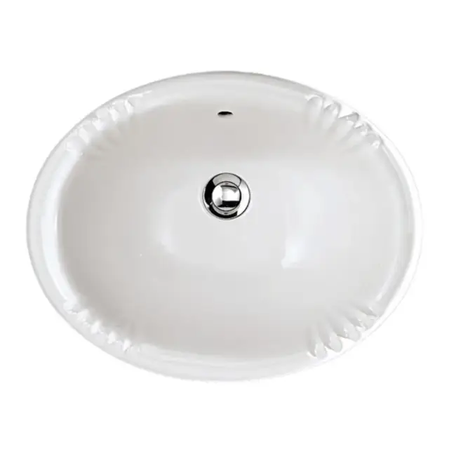 Devon&Devon Victorian Раковина 49х39 cм, без отв., встраиваемая на столешницу, цвет: белый