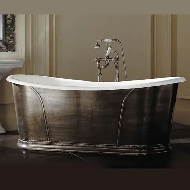 Devon&Devon Camelot Ванна чугунная отдельностоящая, 182х81х70,5 см, цвет: свинец