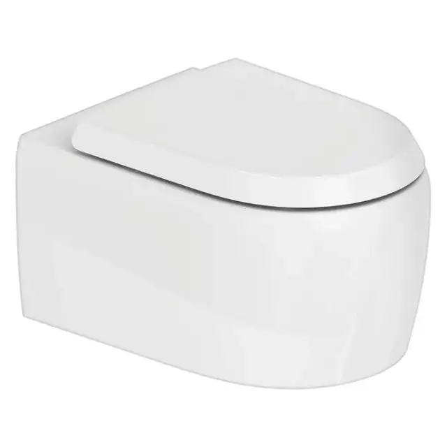 Duravit Qatego Унитаз подвесной 37х57см., с креплением Durafix, с установленными петлями из нерж. стали, цвет: белый